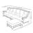 American Light Luxury Simple Green Sofa