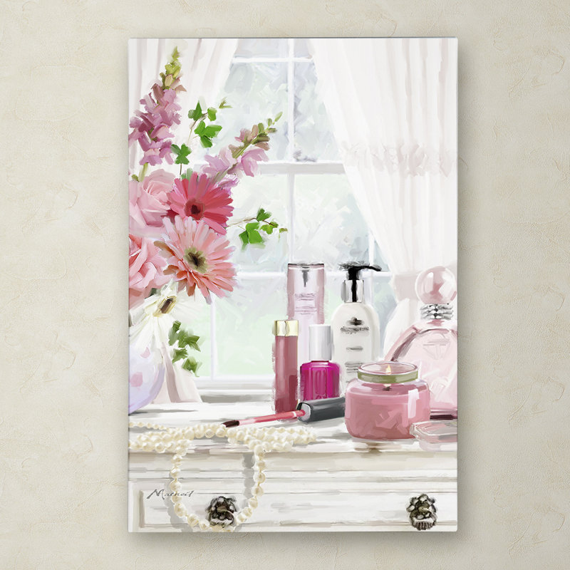 Armand 'Dressing Table' Print on Canvas, 19" H x 12" W x 2" D