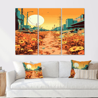 Ensemble de salon Gribble - City Buildings Wall Art