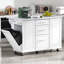 Îlot de cuisine polyvalent avec abattant, multiples options de rangement et mobilité pour une cuisine et une organisation améliorées-1037110859