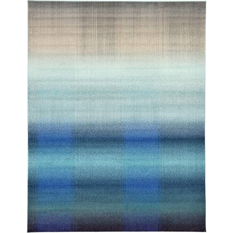 Burtrum Washable Abstract Indoor Rug, Rectangle 5'1" x 8'