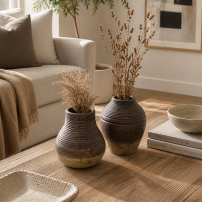 Ensemble de 2 vases décoratifs Modern