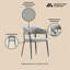 Chaise de salle à manger gris pierre-358064661