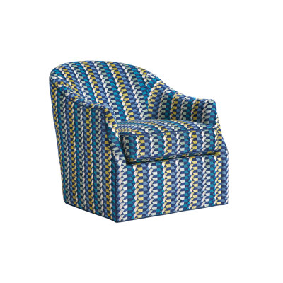 Ariana Upholstered Swivel Barrel Chair