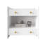 Deux tables de chevet blanches