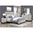 Contemporary Two-Tone White Oak And Gray Finish 5-Drawer Storage Chest Bedroom Furniture 1Pc