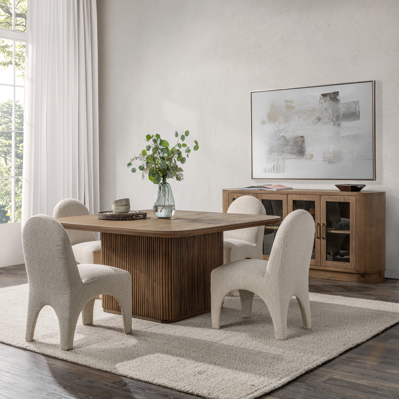 Vander 60" Dining Table, Tawny Brown