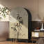 Armoire moderne à double porte minimaliste arquée