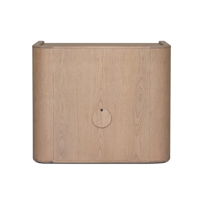 KIRAN Nightstand, White/Natural