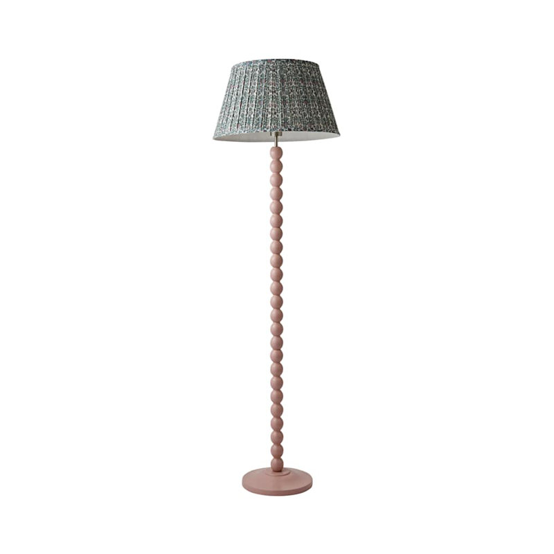 Accardi 150cm Matte Traditional Floor Lamp, Pink, No