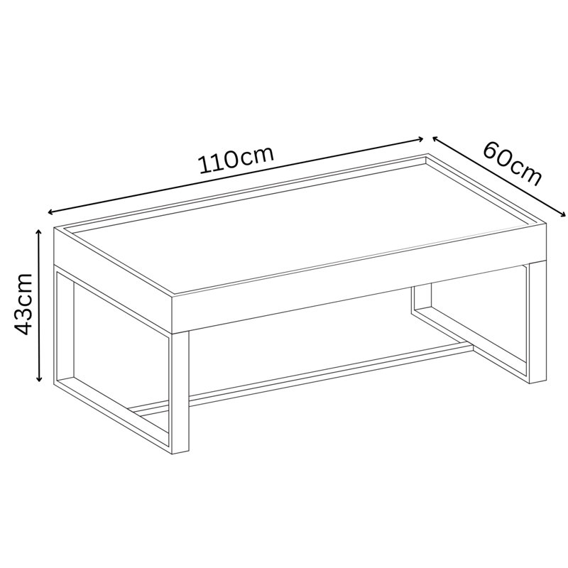 Agrippino Sled Coffee Table