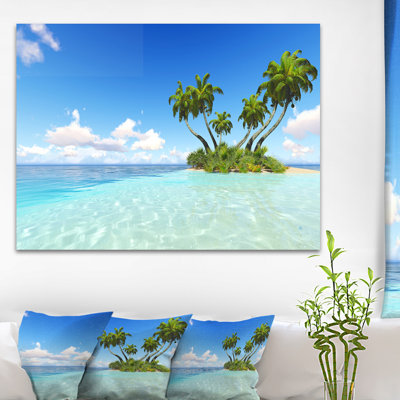 Photographie de paysage marin «Corals Island Under Blue Sky»