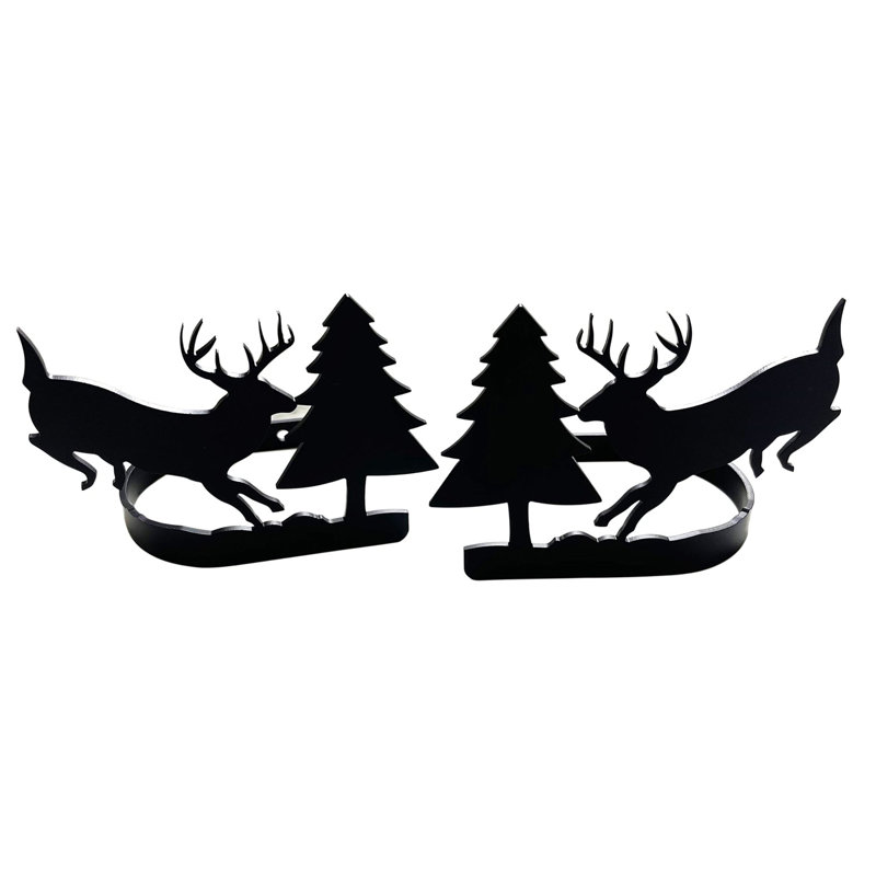 Running Deer & Pine Curtain Tieback(pairs)