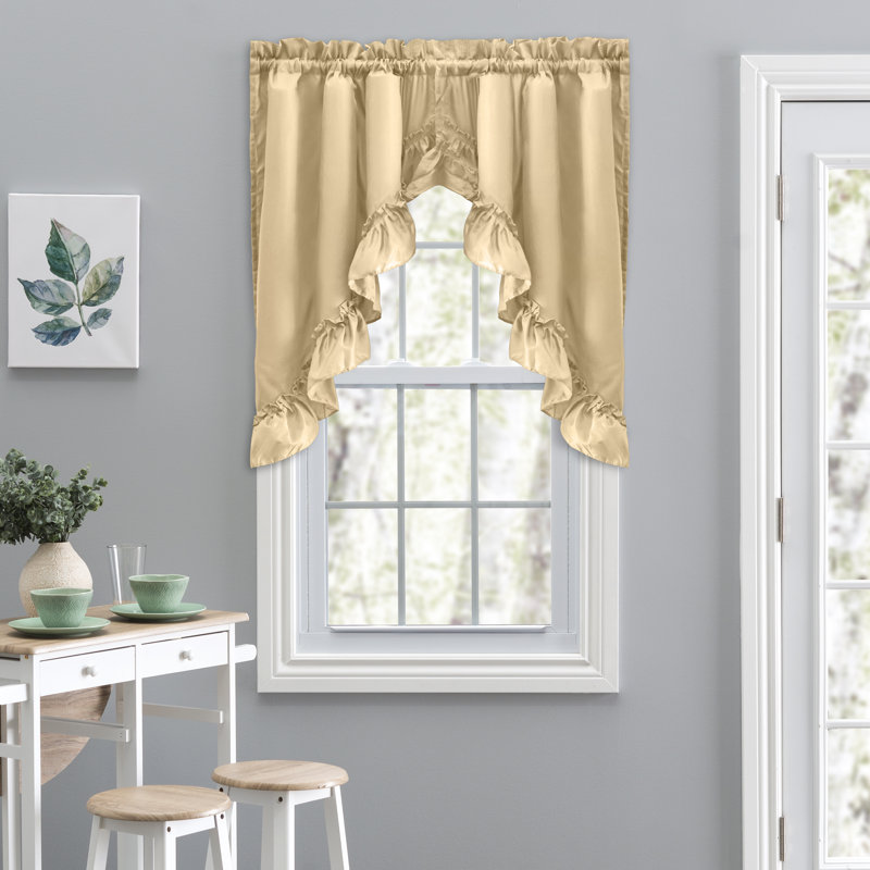 Ellis Swag Window Valance, Almond