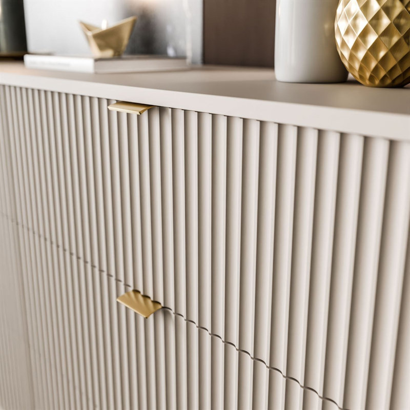 154cm Sideboard, Cashmire/Gold