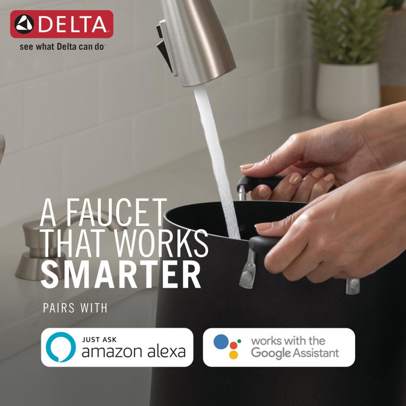 Touch2O Bar / Prep Faucet with Touchless Technology, Lumicoat Arctic Stainless