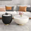 Table basse d'appoint moderne en cuir PU-121934101-114239819