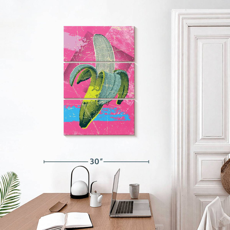 Peau de banane, H 32 po x l 20 po