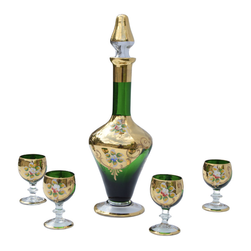 Glass 5 - Piece Beverage Serving Set