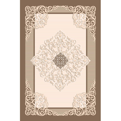 Premium Woven Area Rug, 5.2 x 7.5 Feet, 100% Polyester, Antibacterial, Non-Slip PVC Underside | 3D Digital Printed Design, 0.3 in Pile Height | Machine Washable, Ideal for Living Room & Bedroom Decor