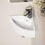 Lavabo de salle de bain mural en céramique triangulaire 17,13 X 12,60 Topcraft