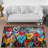 Soft Non-Woven Printed Rug Featuring a Vibrant Floral Design Ideal for Adding Color and Warmth to Any Room in Your Home-114330264