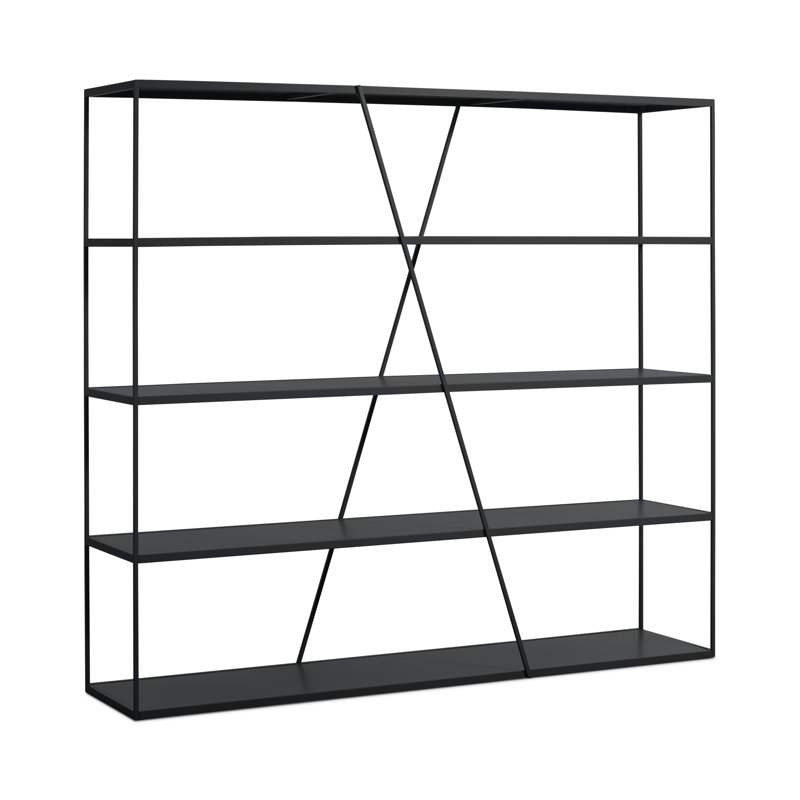 Étagère NeedWant, Oblivion, (4 tablettes) H 73 po x l 80 po x P 19 po