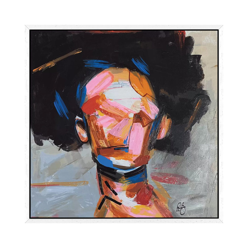 Groovy Toni by Domonique Brown - Print on Canvas, 45.72 cm H x 45.72 cm W, White Framed Canvas