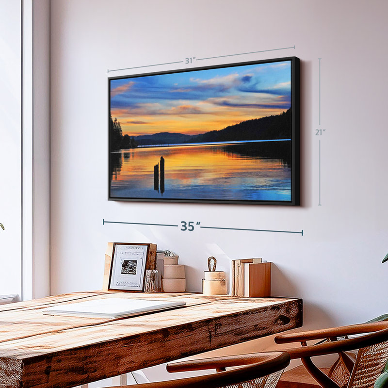 Impression sur toile «Majestic Coeur D'Alene Lake», H 21 po x l 31 po