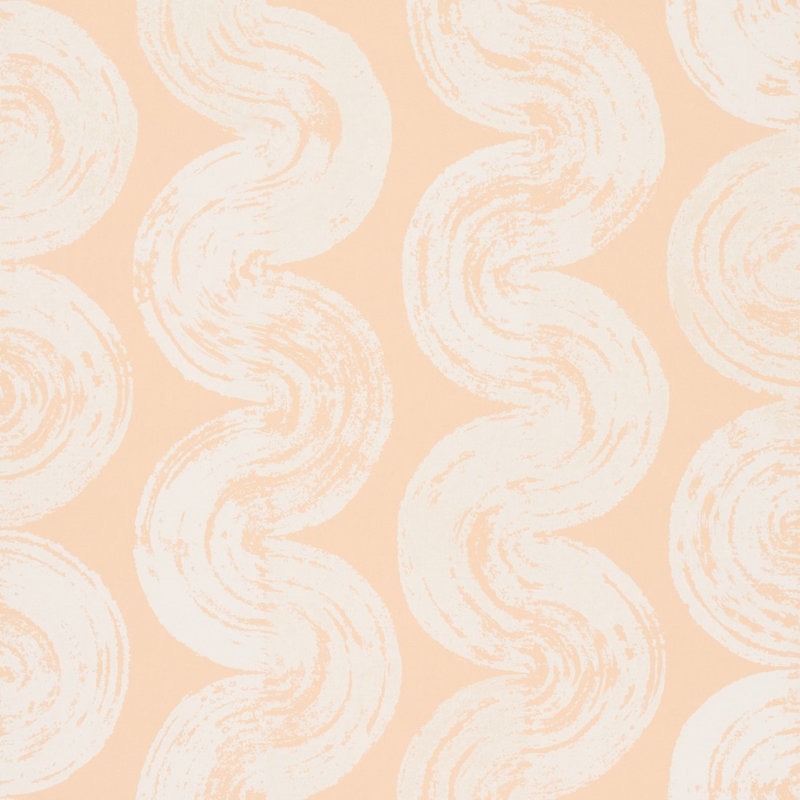 Backdrop Striped Wallpaper Roll, Light Peach