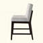 Chaise à hauteur de comptoir en lin gris et espresso (ensemble de 2)