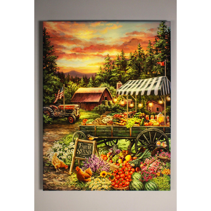 Fermeture de ferme 18 x 24 entièrement imprimée à couleurs DEL