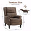 Fauteuil en similicuir avec dossier inclinable