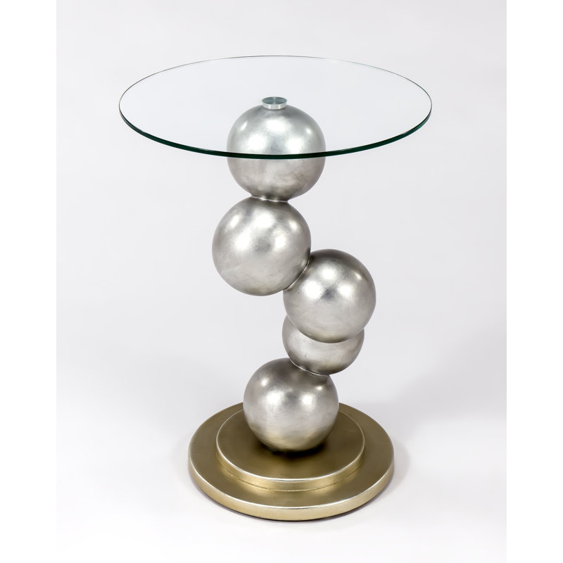 Glass Top End Table