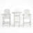 3-Piece HDPE Indoor/Outdoor Bar Set, 42.1" Round Bar Table With 2 Bar Stools, All-Weather Patio Bistro Set For Deck, Balcony, Poolside & Coastal Use