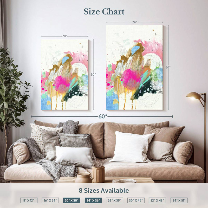 Confettis Avery Pastel II, H 36 po x l 24 po
