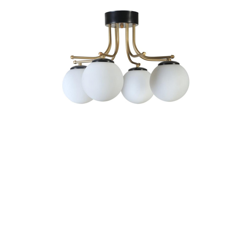 Chandle Chandelier, White/Black