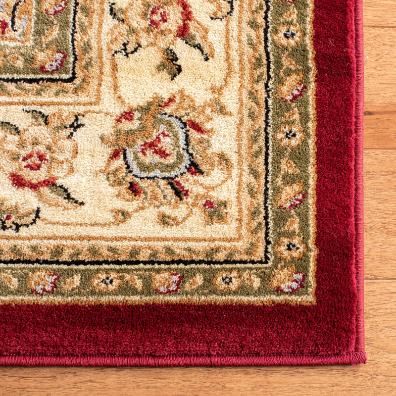 Klose Oriental Red/Ivory Area Rug, Rectangle 6' x 9'
