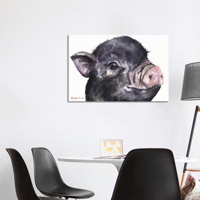 Piggy by George Dyachenko - Wrapped Canvas Painting