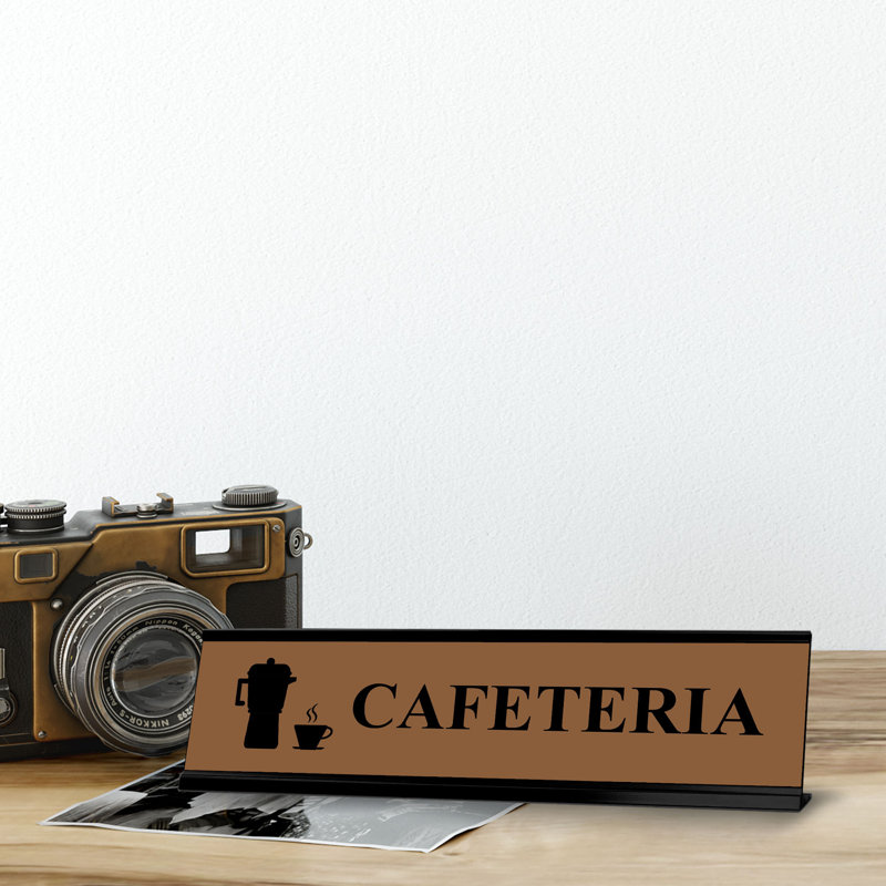 Enseigne de bureau Cafeteria
