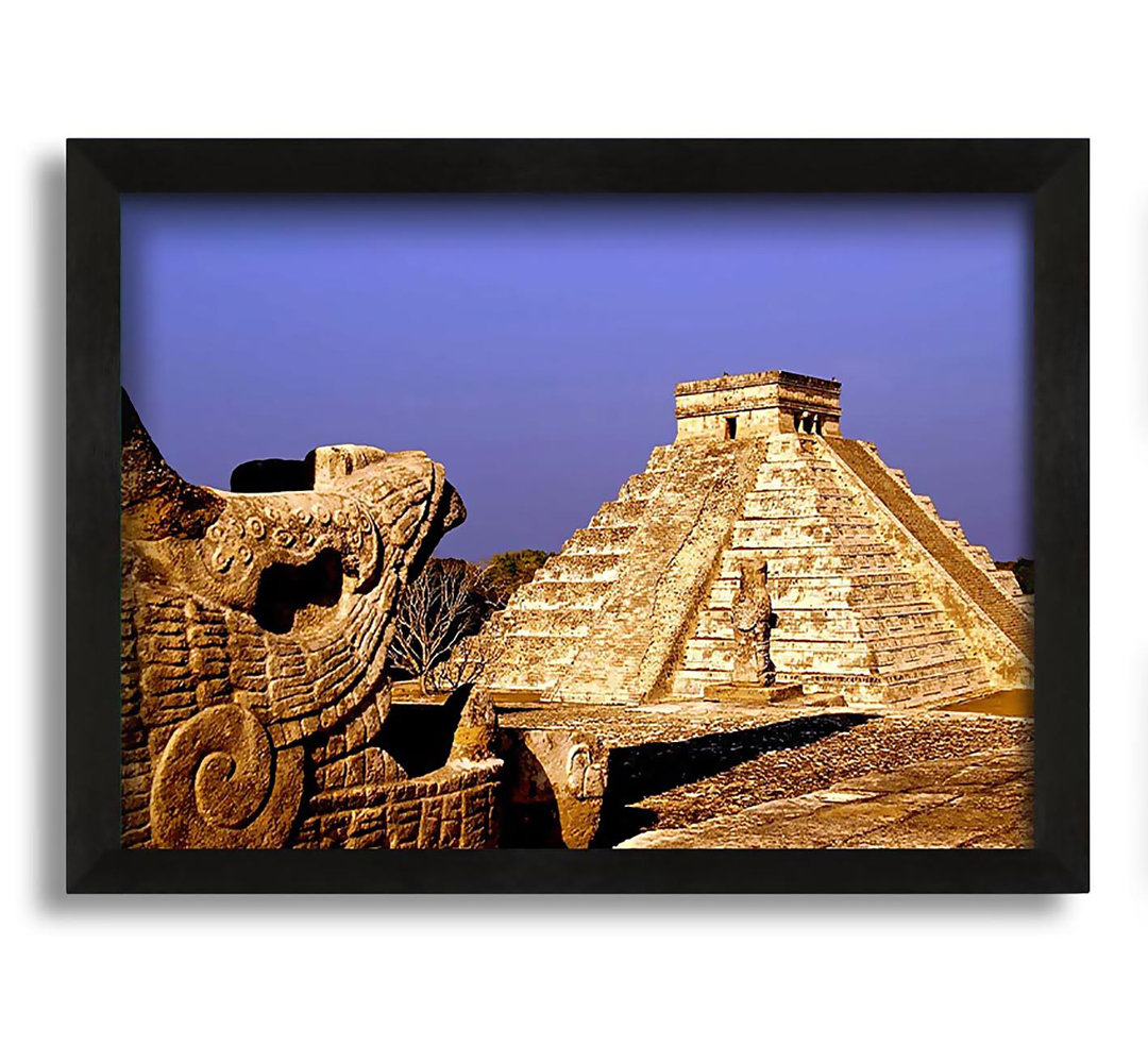 Gerahmtes Leinwandbild Mexico Pyramids