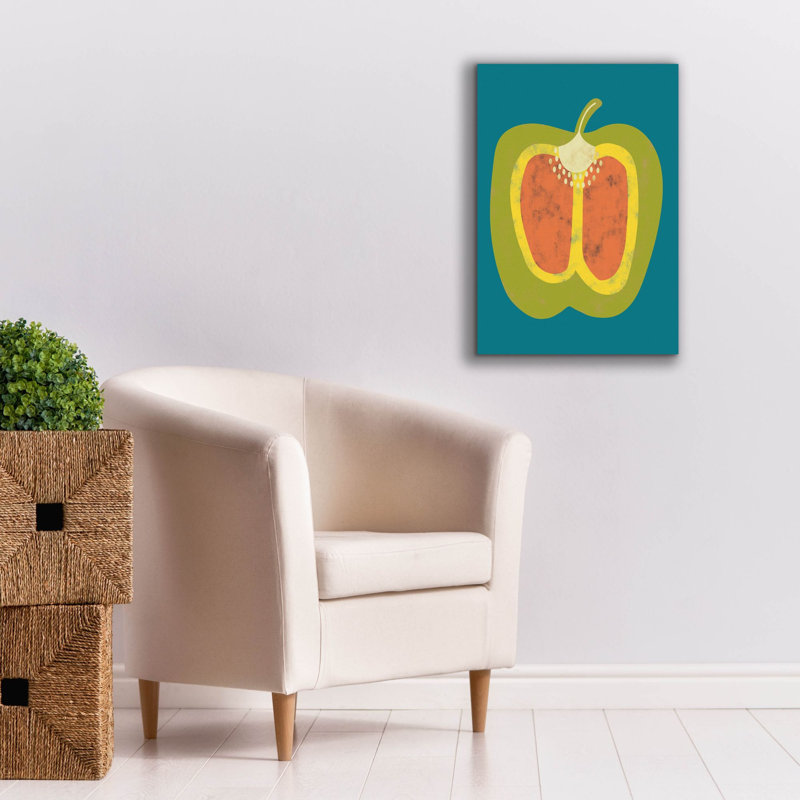  «Veggie Party 6» par Chariklia Zarris, art mural sur toile, 18 po x 26 po, H 26 po x l 18 po