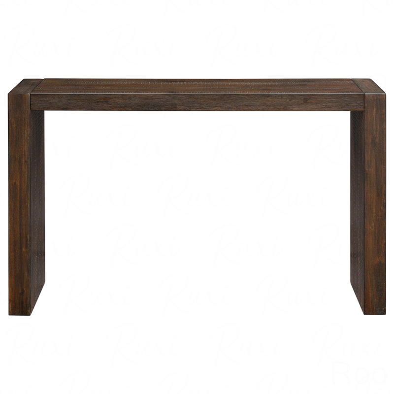 Console de 54 po, 32" H x 15" W x 54" D, Marron foncé