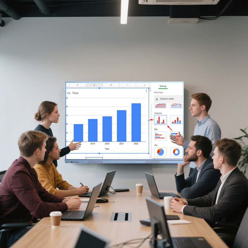 JYXCN Smart Board 75" Interactive Pro Dual System+Reverse Control for University Labs, Classroom and Office