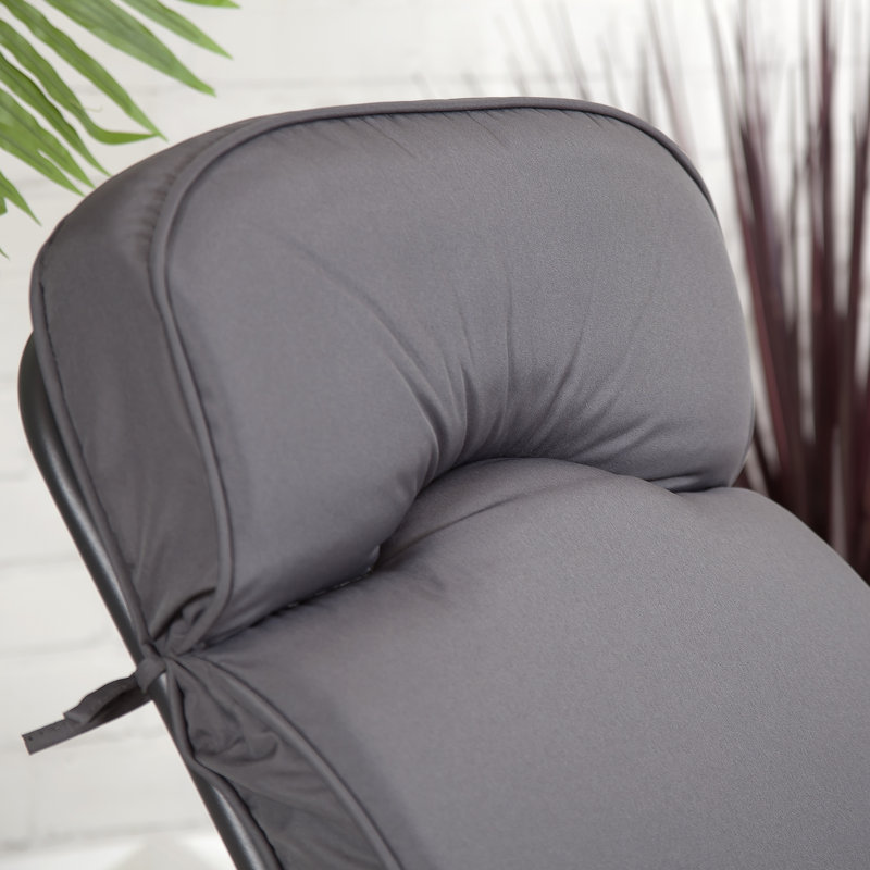 Fauteuil coulissant d'extérieur en acier thermolaqué Poultney
