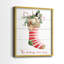 Comfy Cozy Stocking III - reproduction encadrée de qualité supérieure - prête à être accrochée - aucun clou requis - aucun clou requis-562887847-562887844