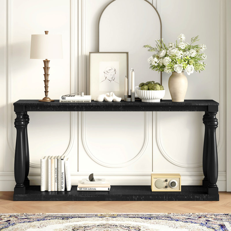 Table console U_STYLE Vintage, Noir