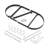 Metal Oval Hanging Pot Rack