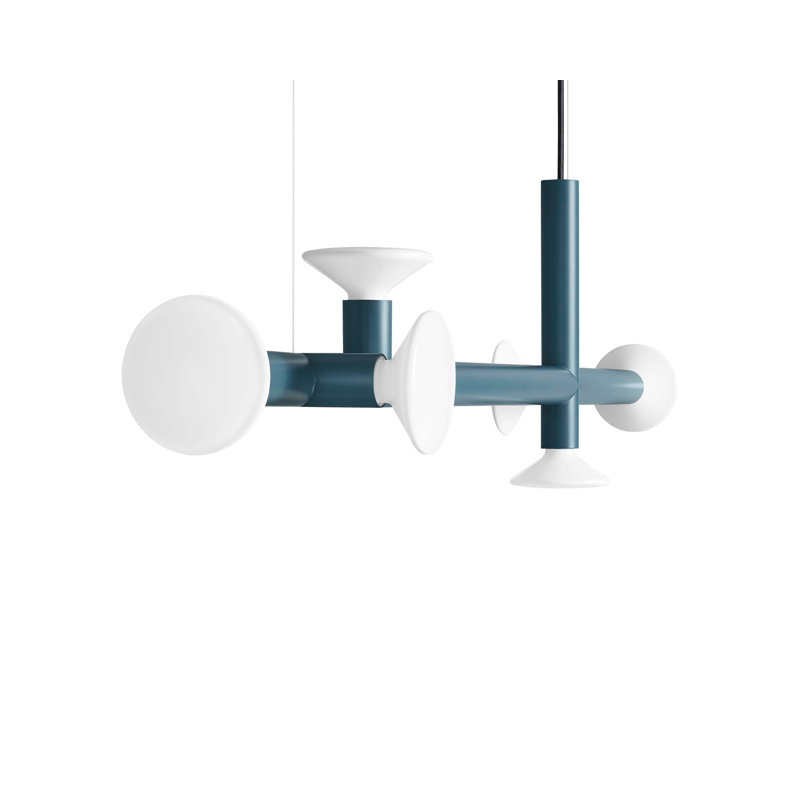Ultra 6 - Light Chandelier, Space Blue