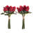 Rose Artificial Flowers - 24Pc Real Touch 11.5-Inch Fake Flower Set with Stems-230600276